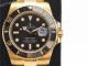 Replica VR Factory 'MAX Version' Rolex Submariner Black Dial Real 18K Yellow Gold Watch 40mm (2)_th.jpg